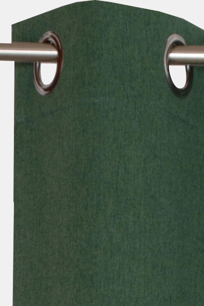 Curtains with rings, DARK GREEN, detail image number 2