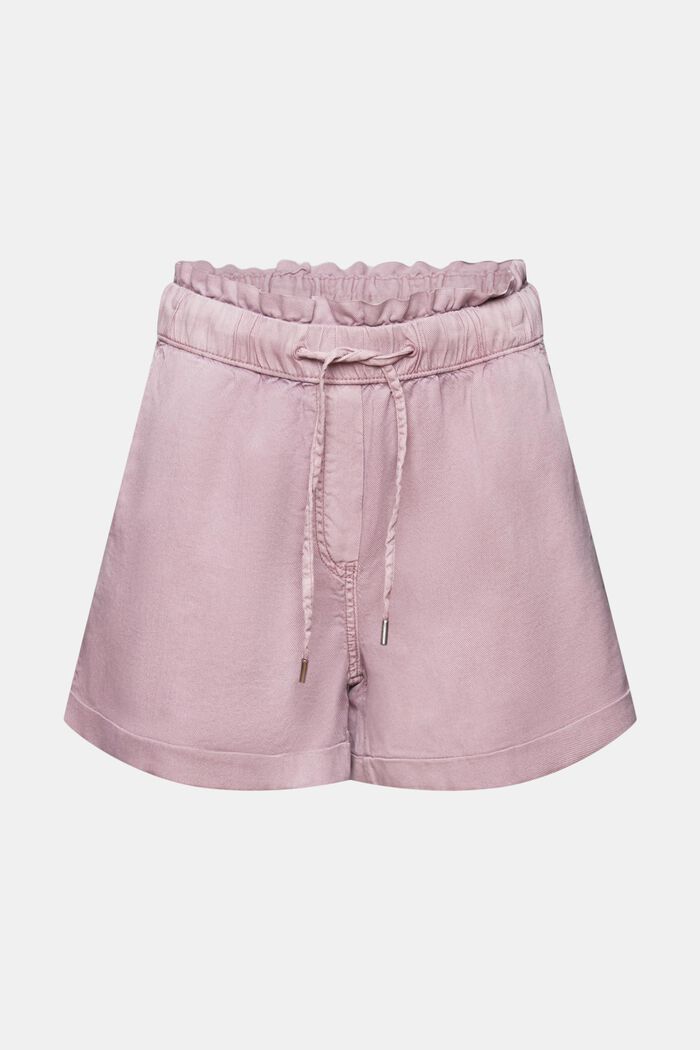 Twill Pull-On Shorts, MAUVE, detail image number 7