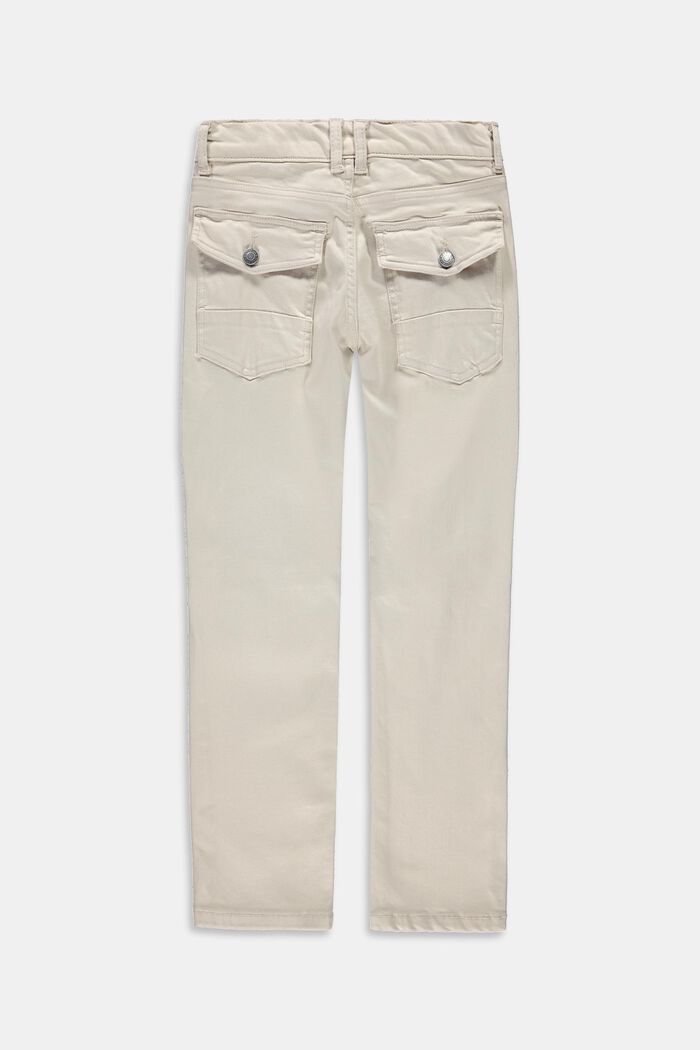 Worker-style jeans with adjustable waistband