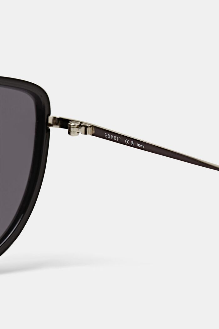 Cat-eye sunglasses, BLACK, detail image number 3
