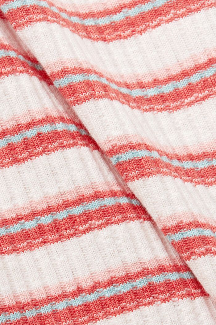 Striped Organic Cotton T-Shirt, PASTEL PINK, detail image number 4
