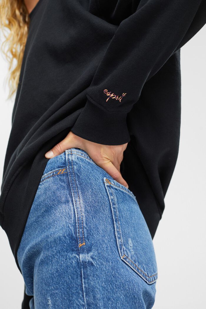 Relaxed fit Sweatshirt, BLACK, detail image number 2