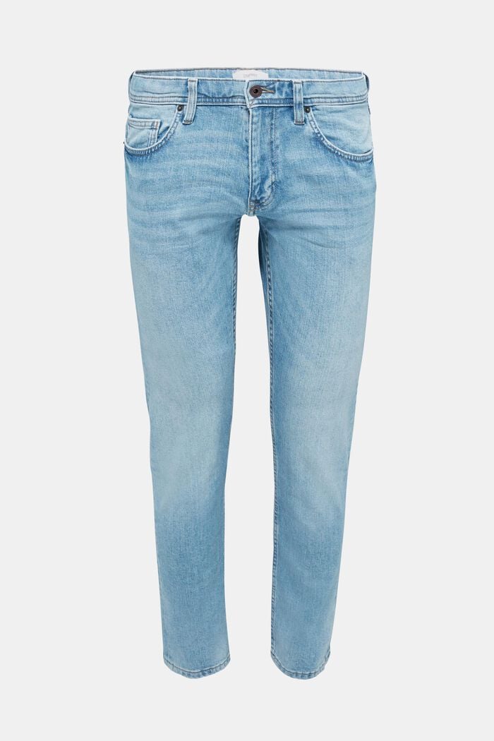 Stretch jeans containing organic cotton