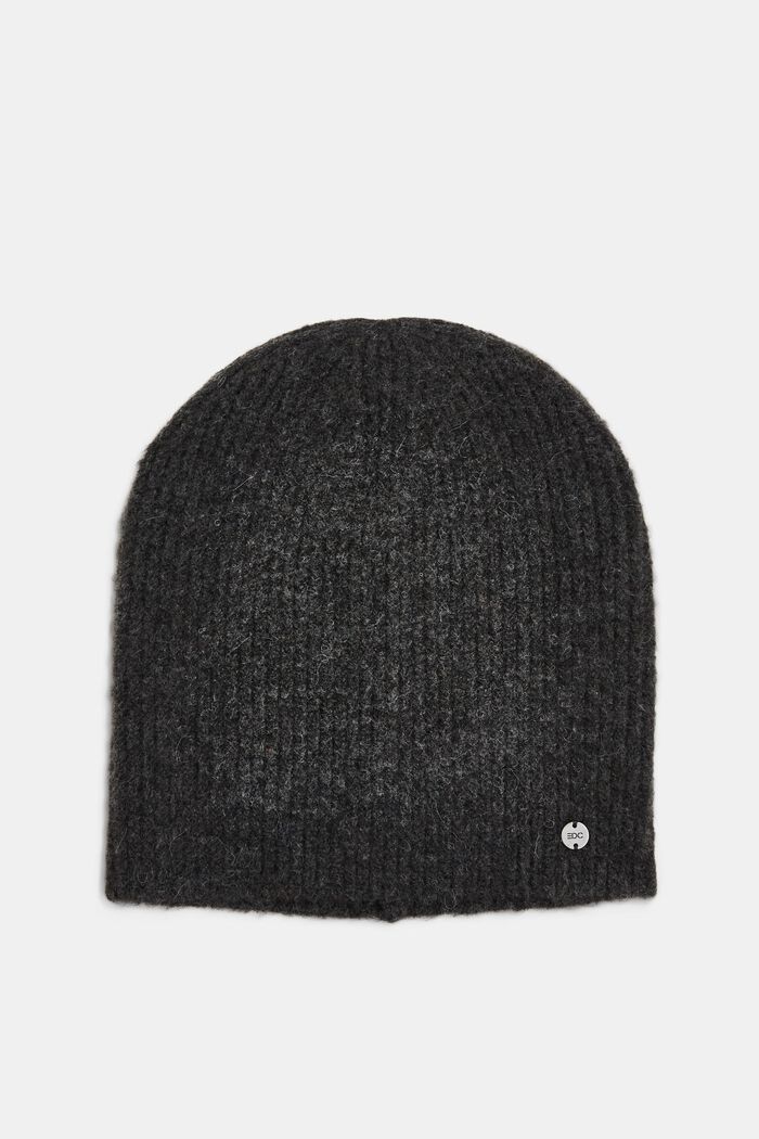 Knitted beanie hat