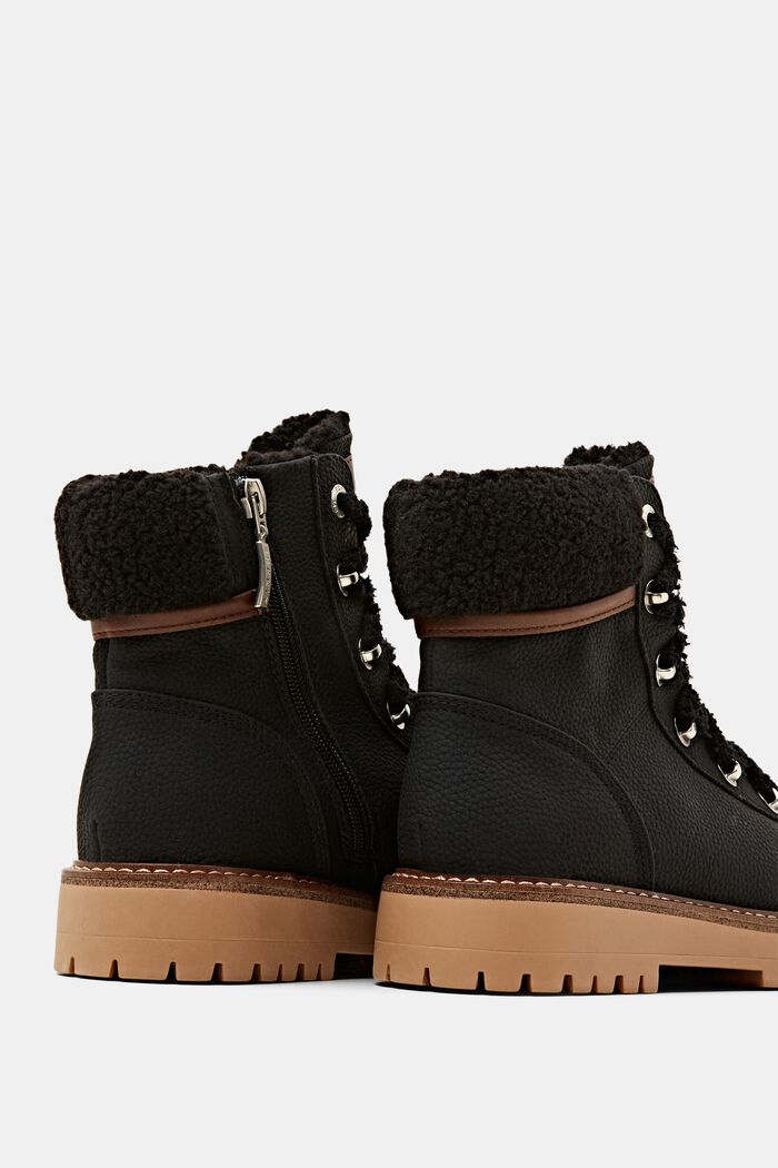 Vegan Hiker Boots, BLACK, detail image number 4