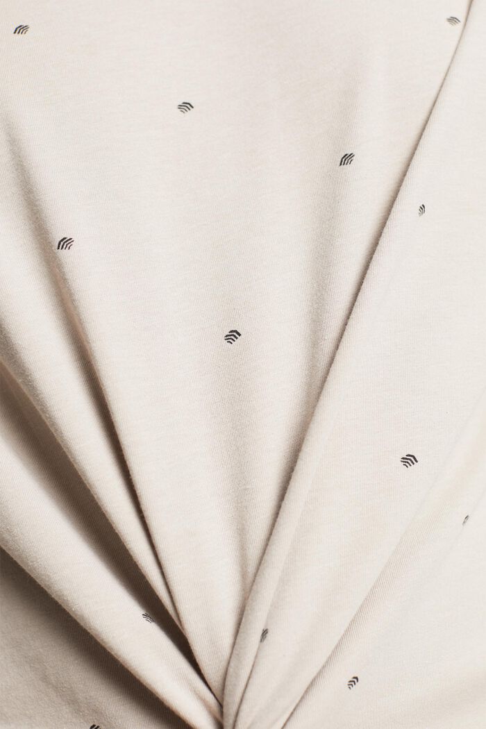 Cotton pyjamas with all-over pattern, LIGHT TAUPE, detail image number 6
