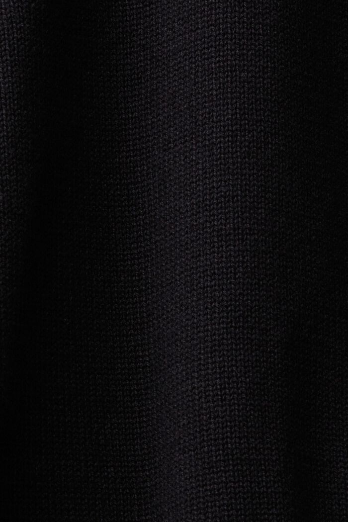 V-neck knit jumper, BLACK, detail image number 1