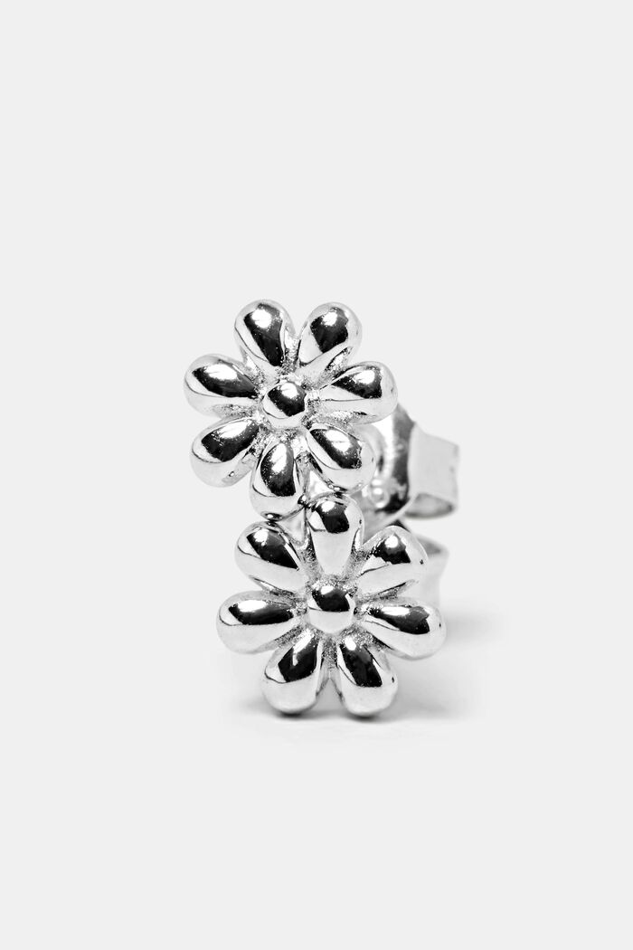 Daisy Stud Earrings, SILVER, detail image number 1