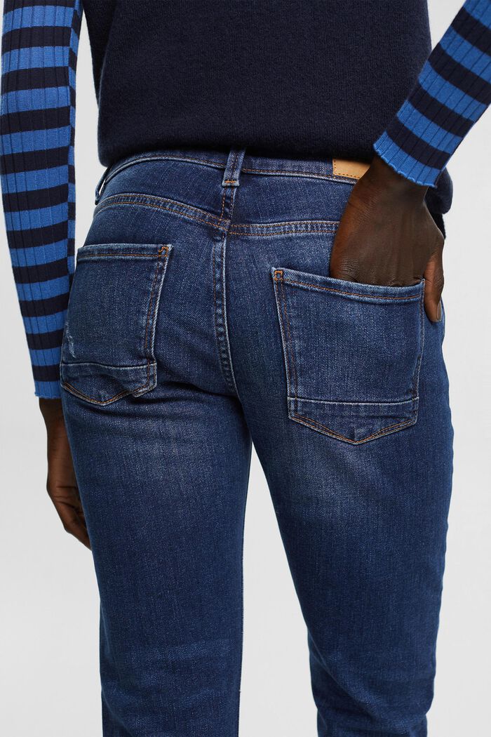 Stretch jeans made of blended organic cotton, BLUE DARK WASHED, detail image number 0