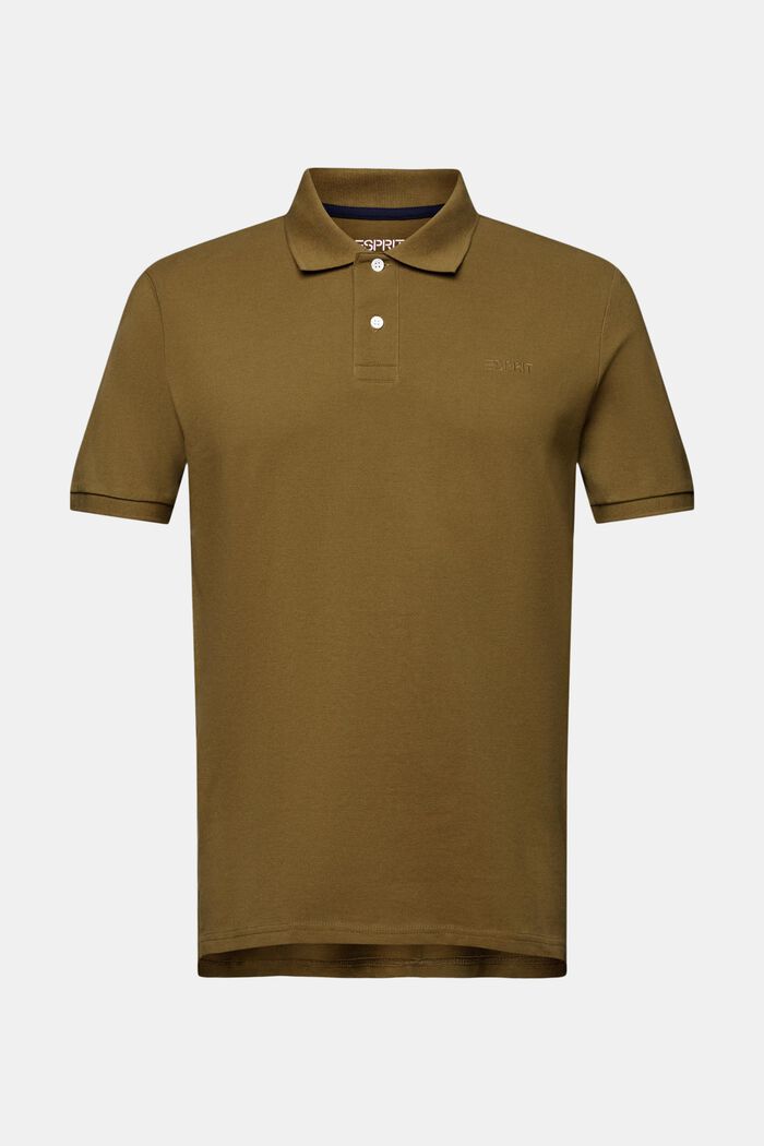 Piqué Polo Shirt, OLIVE, detail image number 6
