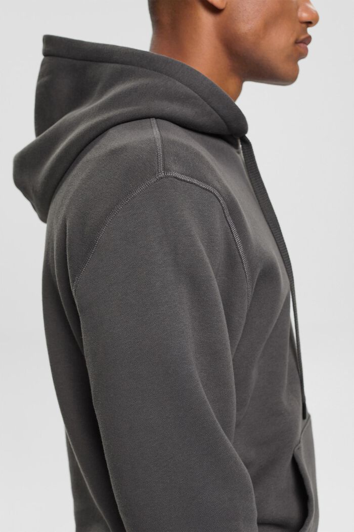Sweatshirt hoodie, BLACK, detail image number 4