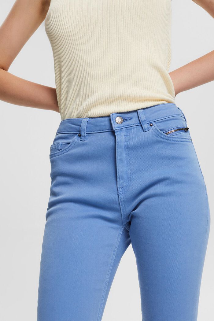 Stretch trousers with zip detail, LIGHT BLUE LAVENDER, detail image number 0