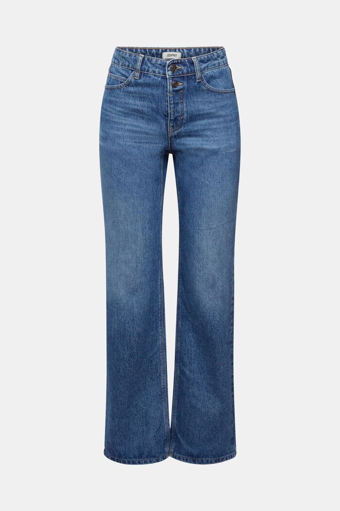 Cropped flared stretch jeans