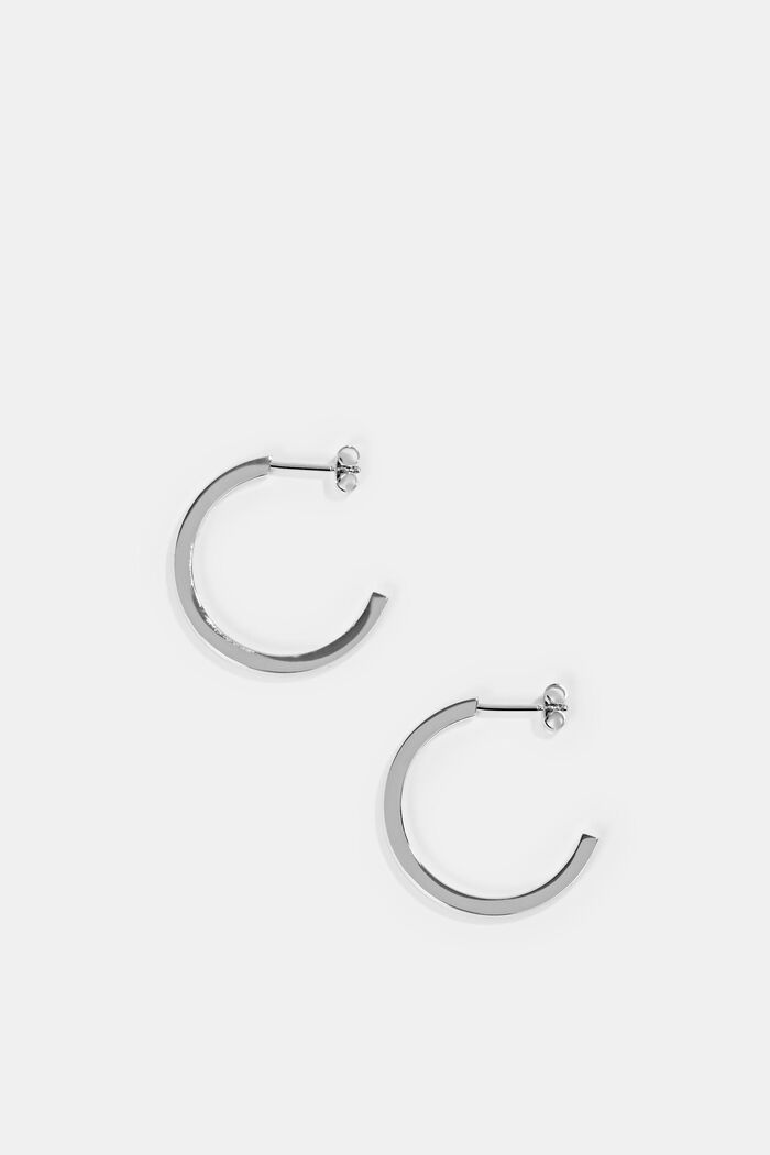 Stainless-steel hoop earrings