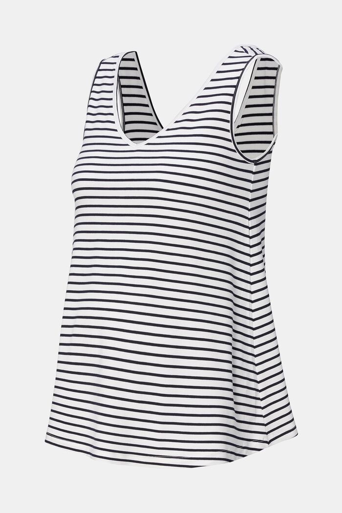 MATERNITY Striped Jersey Tanktop, NIGHT SKY BLUE, detail image number 4