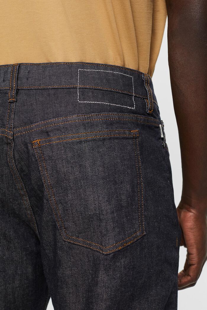 Stretch jeans in organic cotton, BLUE DARK WASHED, detail image number 3