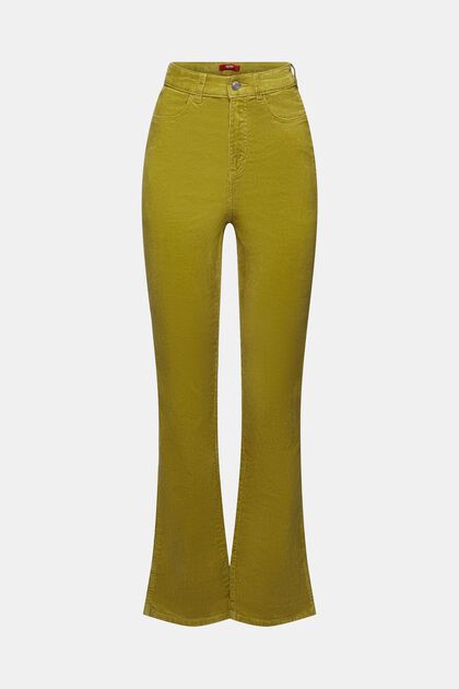 High-Rise Bootcut Fit Corduroy Trousers