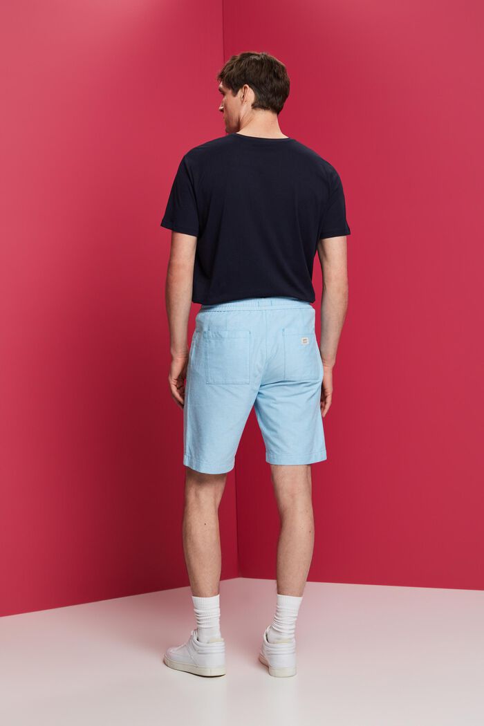 Pull-on twill shorts, 100% cotton, DARK TURQUOISE, detail image number 3