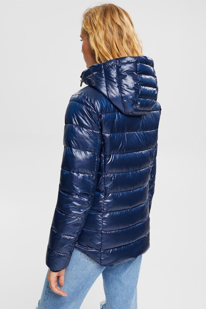 Quilted jacket with detachable hood, NAVY, detail image number 3
