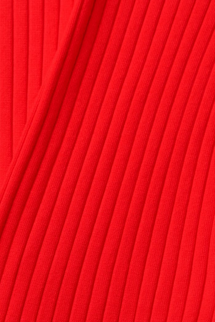 Stand-up collar jumper, RED, detail image number 1