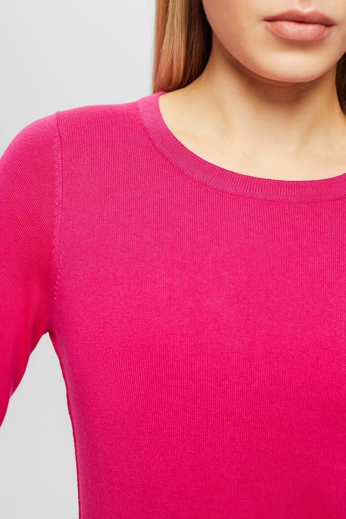 Knitted jumper, NEW PINK FUCHSIA, detail image number 2