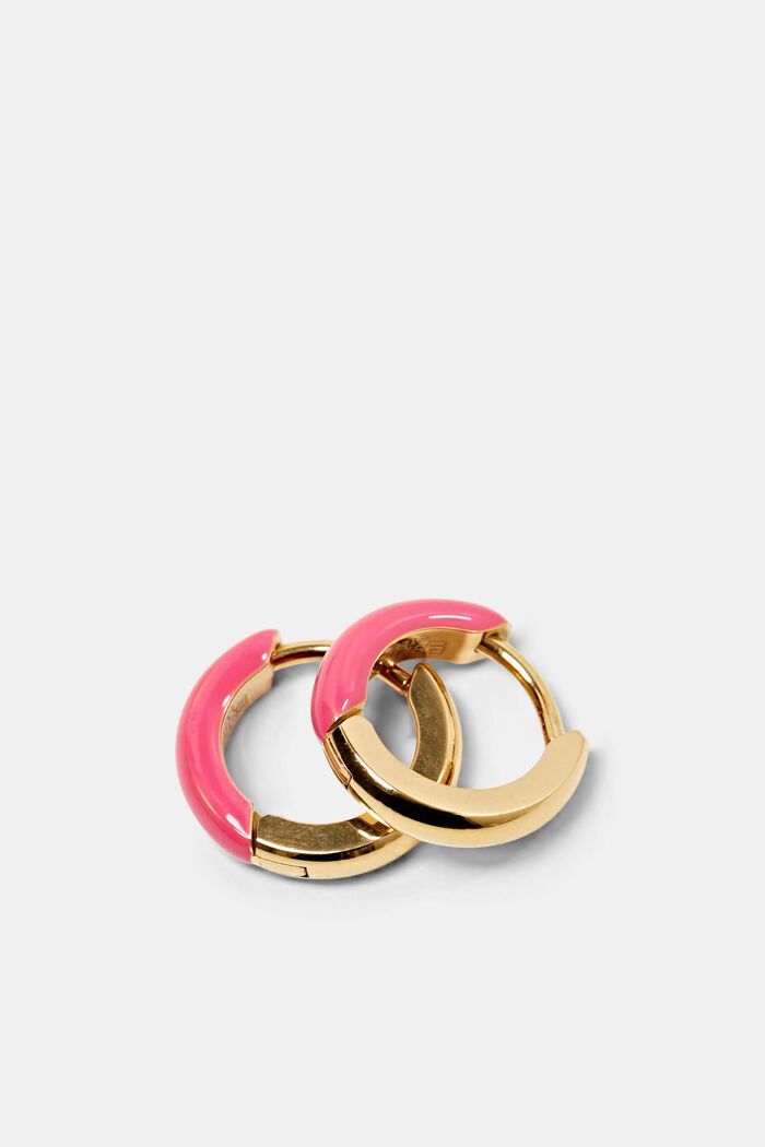 Two-Tone Small Earring, PINK, detail image number 1