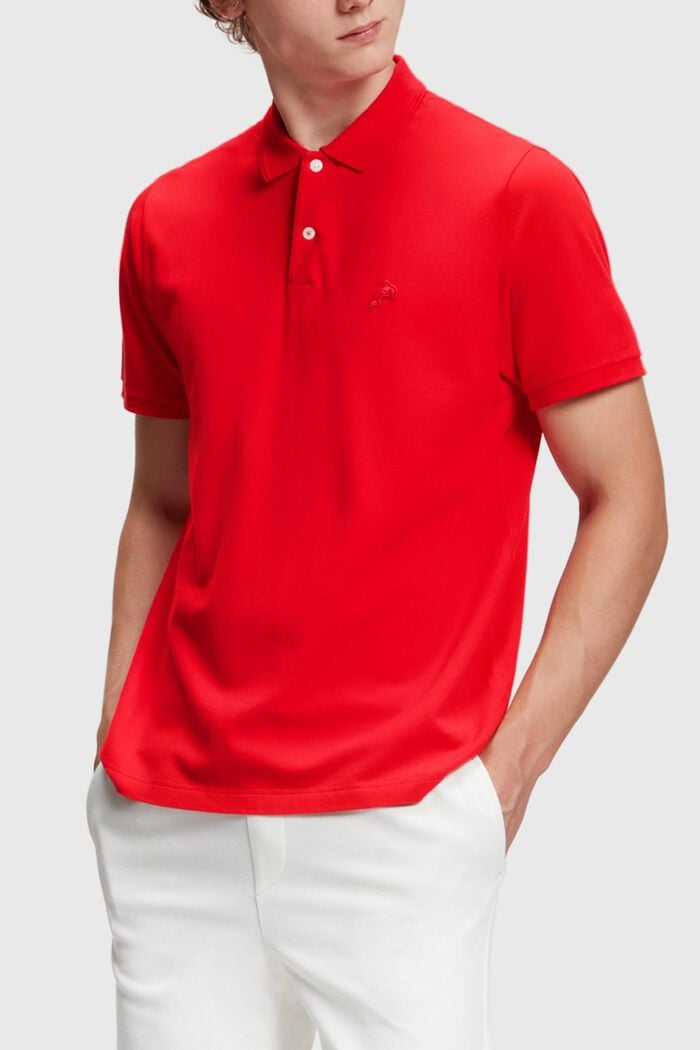 Dolphin Tennis Club Classic Polo, RED, detail image number 0