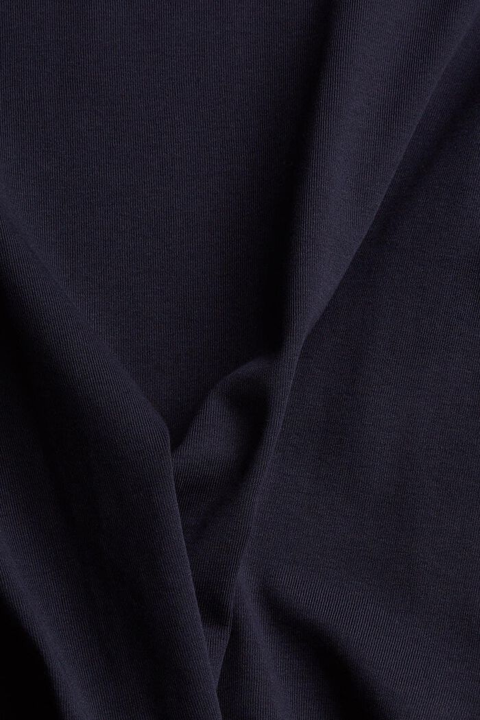 Organic cotton T-shirt with turn-up cuffs, NAVY, detail image number 1