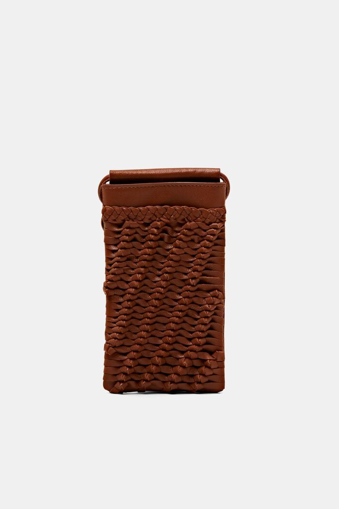 Payton leather phone sleeve, RUST BROWN, detail image number 0
