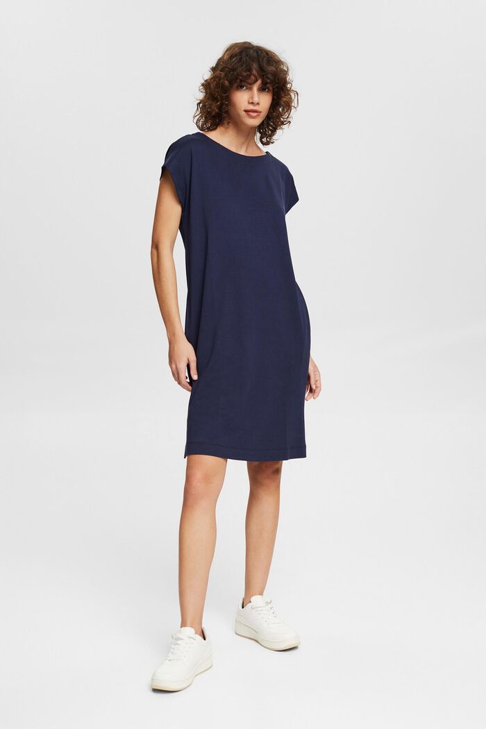 Knee-length jersey dress with TENCEL™, NAVY, detail image number 6