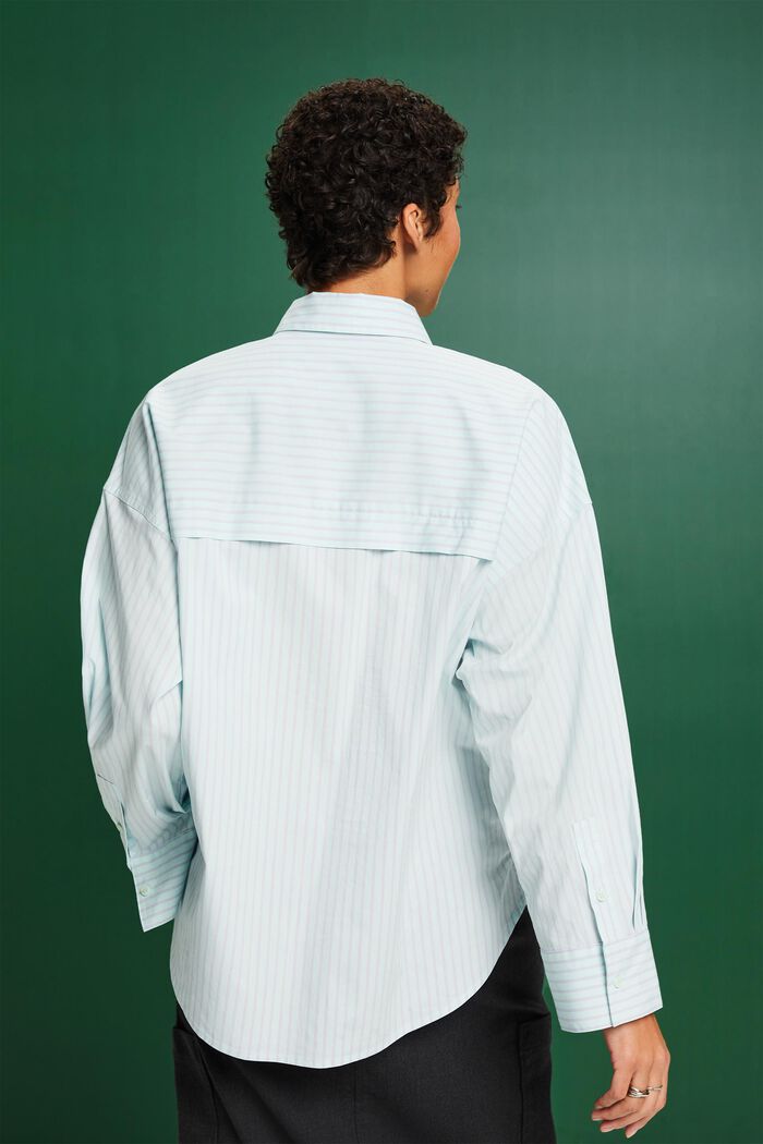 Striped Button-Down Shirt, MINT/LAVENDER, detail image number 2