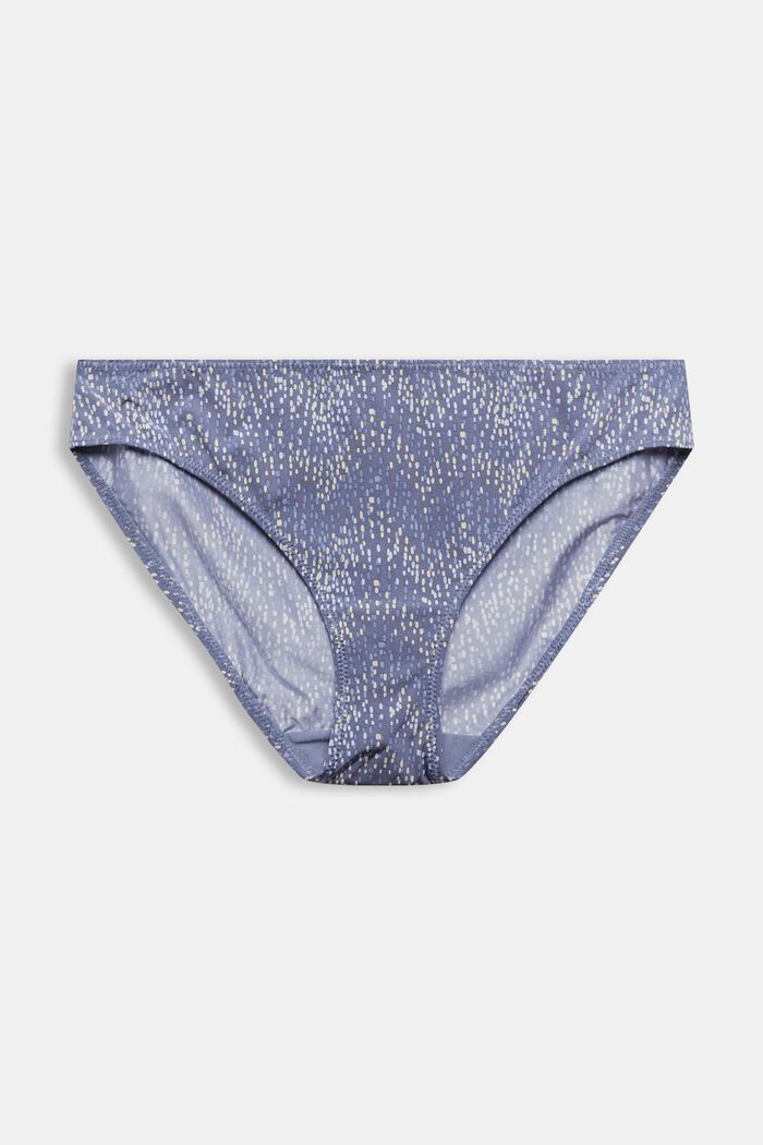 Patterned hipster briefs made of recycled material