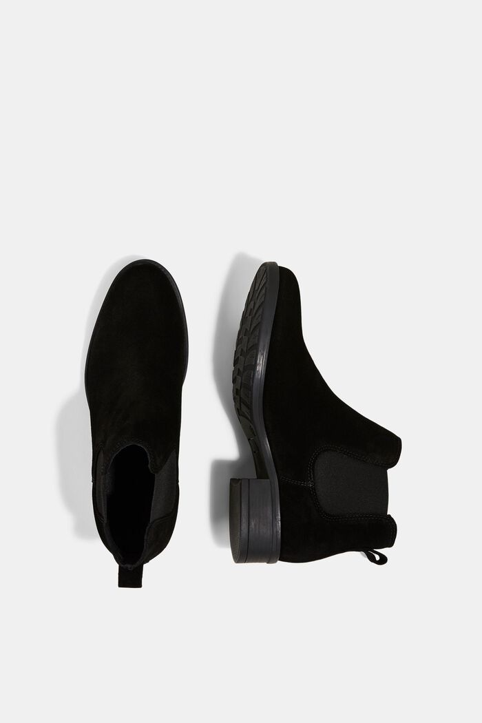 Suede Chelsea boots, BLACK, detail image number 1