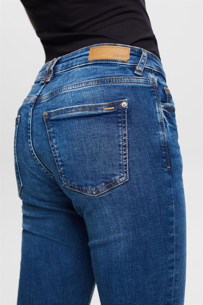 Capri jeans made of organic cotton, BLUE MEDIUM WASHED, detail image number 3