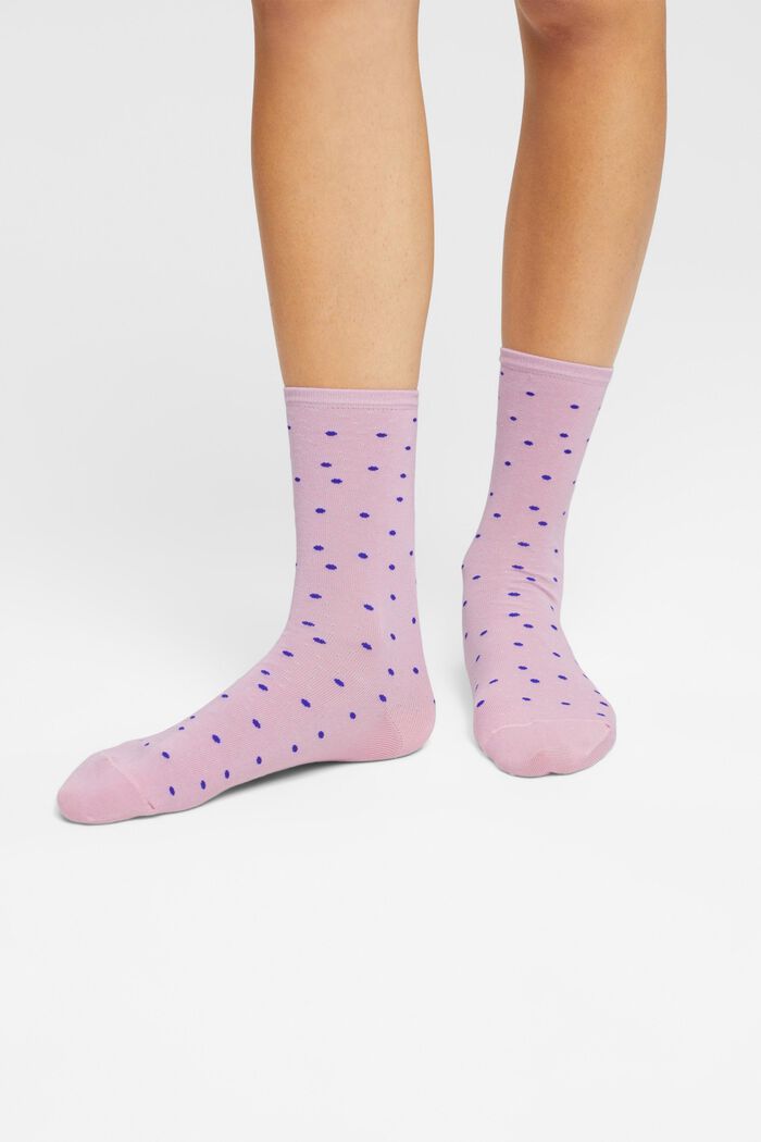 2-pack of socks, organic cotton, LUPINE, detail image number 1
