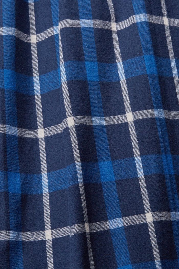 Checked pyjama bottoms in cotton flannel, INK, detail image number 1