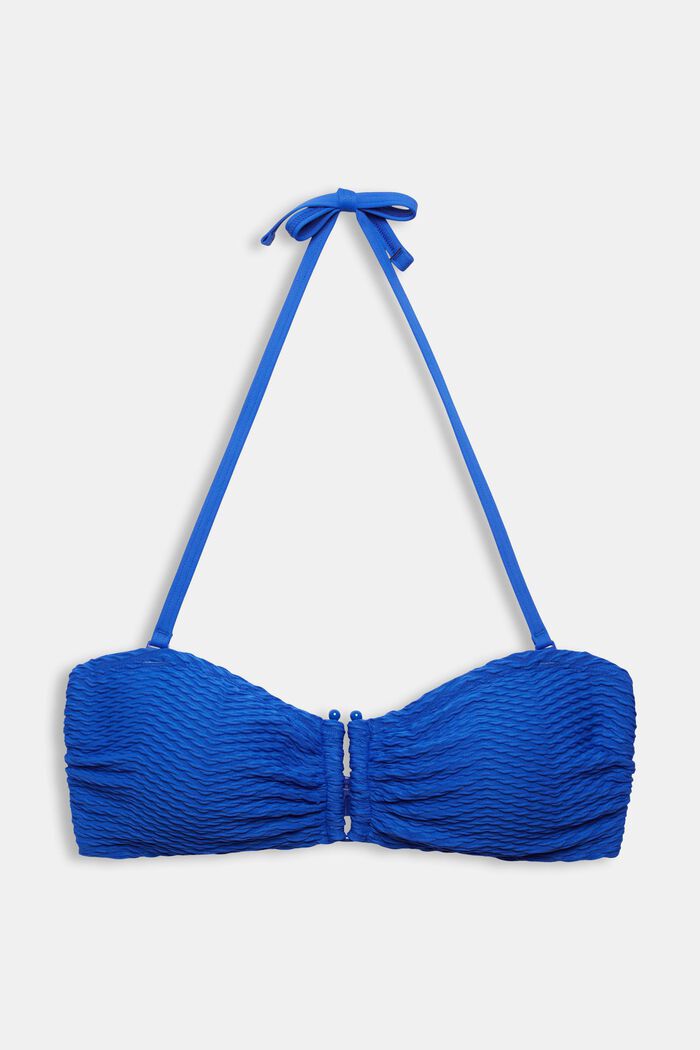 Padded bandeau top with flexible straps