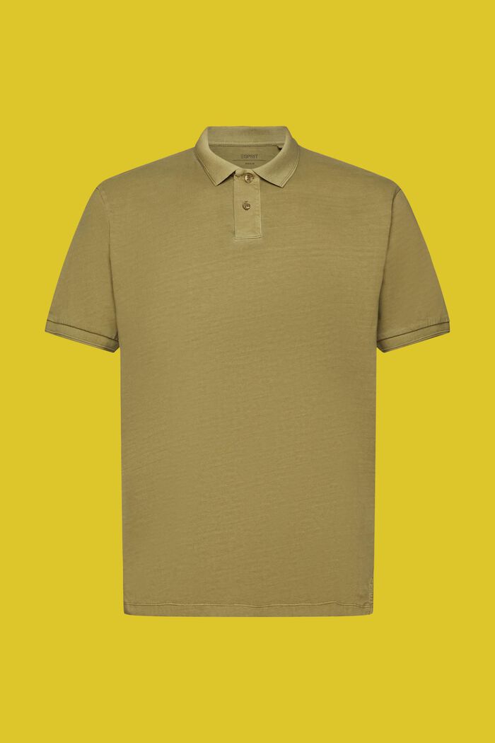Jersey polo shirt, OLIVE, detail image number 6