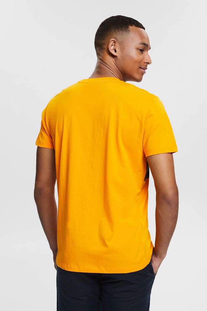 Jersey T-shirt with a print, SUNFLOWER YELLOW, detail image number 3