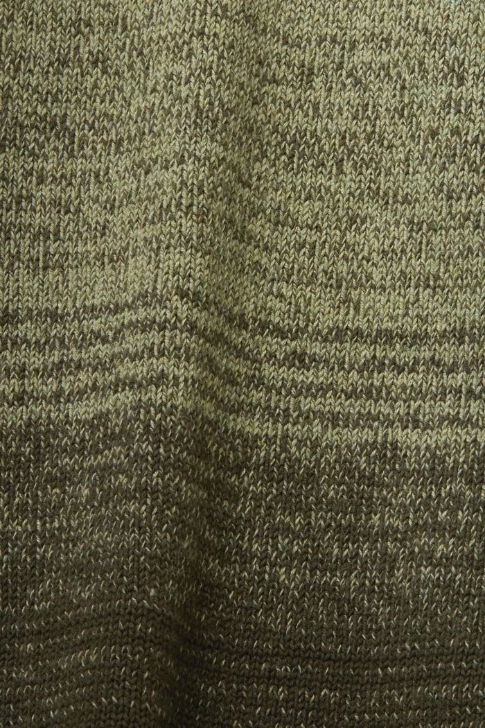 Degrade cotton jumper, KHAKI GREEN, detail image number 5