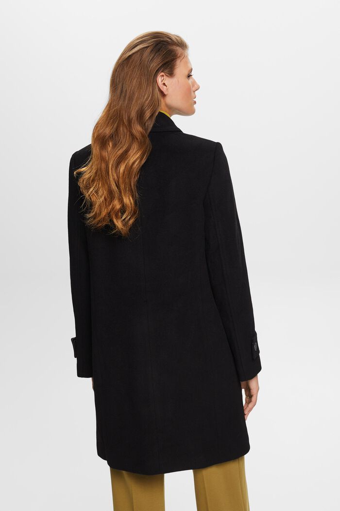 ESPRIT - Recycelt: wool blend coat with cashmere at our online shop