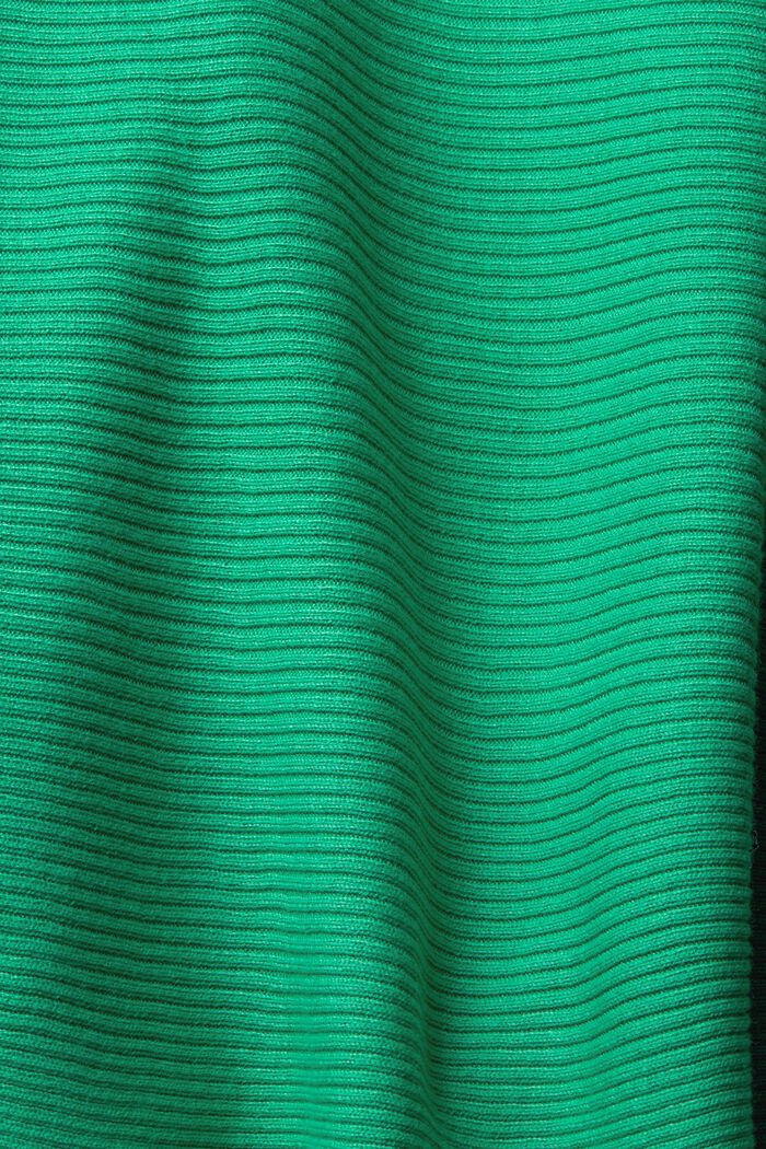 Ribbed hoody made of recycled fabric, LIGHT GREEN, detail image number 4