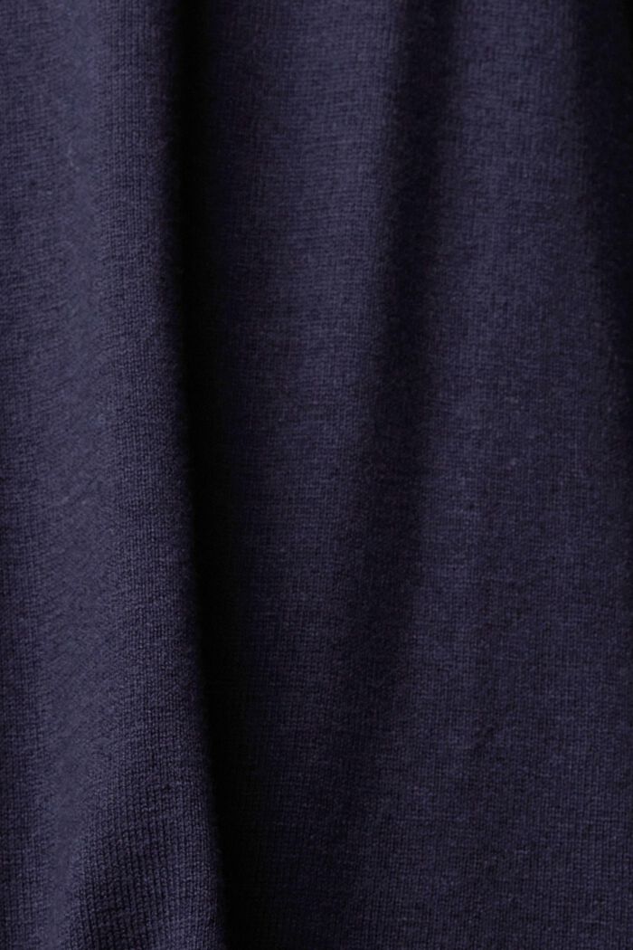 Roll neck sweater, NAVY, detail image number 1