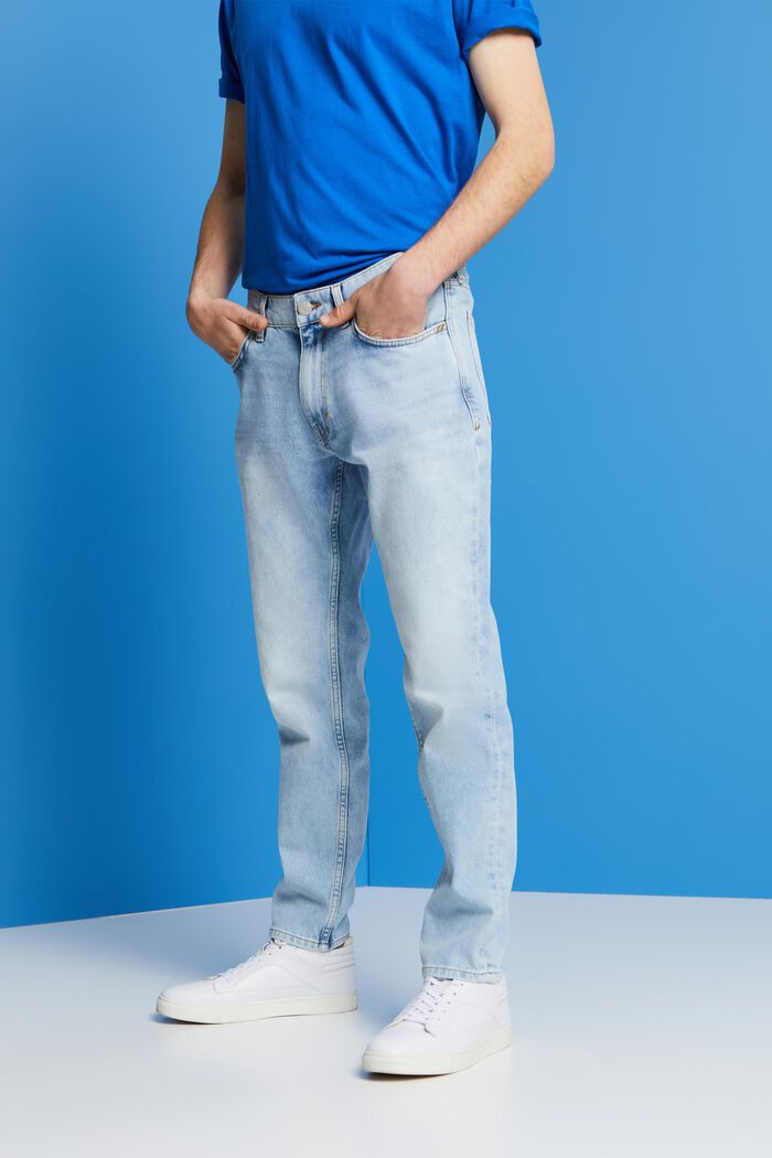 Relaxed stretch jeans, BLUE MEDIUM WASHED, detail image number 0