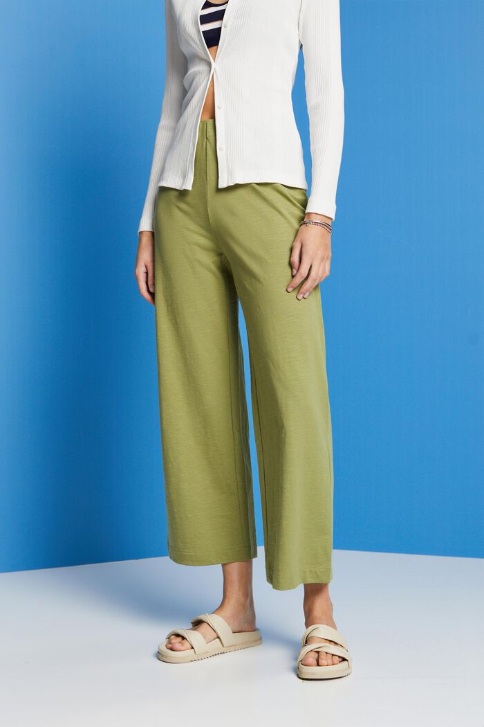 Jersey culotte, 100% cotton, PISTACHIO GREEN, detail image number 0