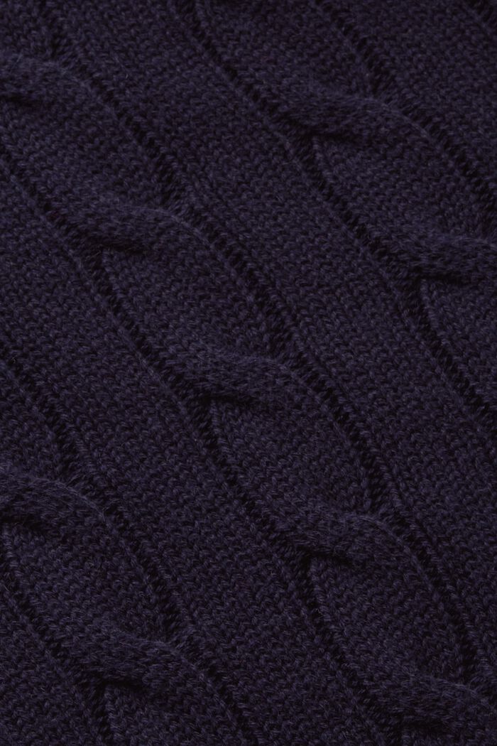 Cable-Knit Sweater Vest, NAVY, detail image number 5