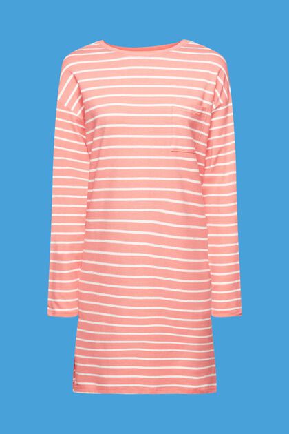 Striped jersey nightshirt