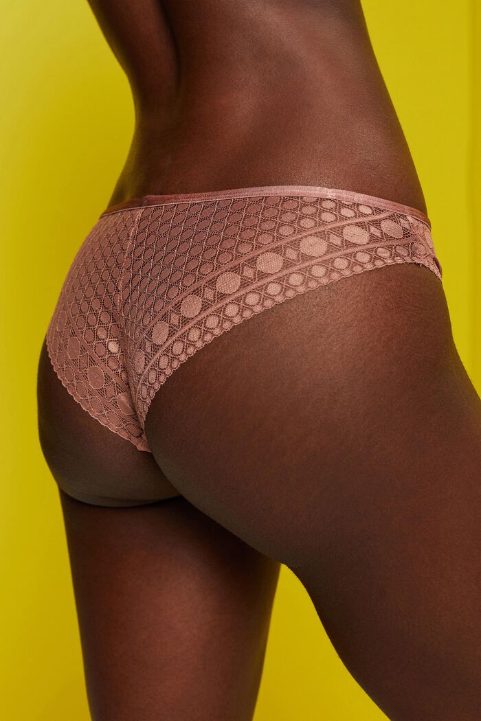 Recycled: hipster briefs with lace, CINNAMON, detail image number 3