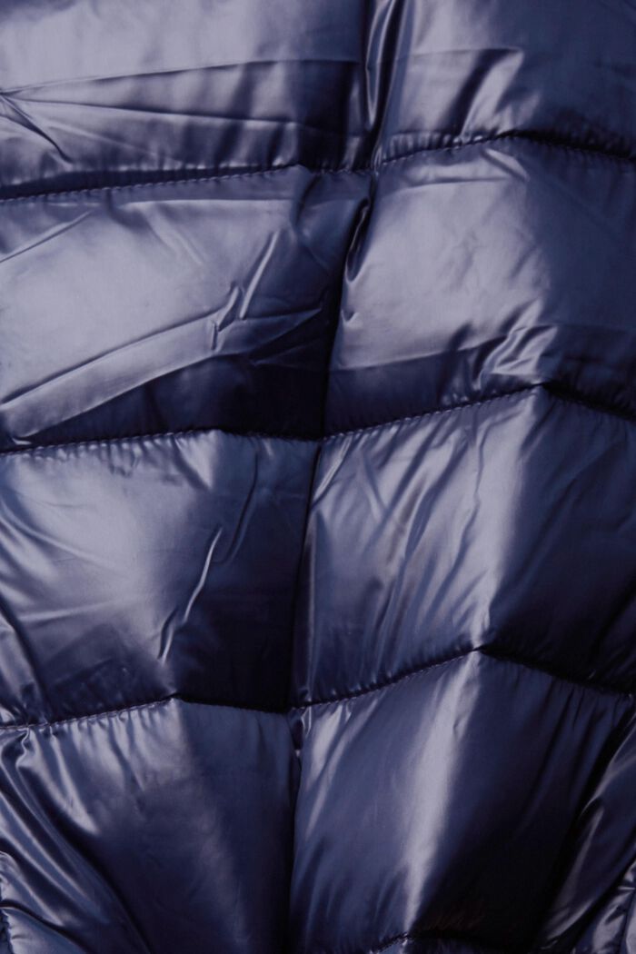 Quilted body warmer with detachable hood, NAVY, detail image number 4