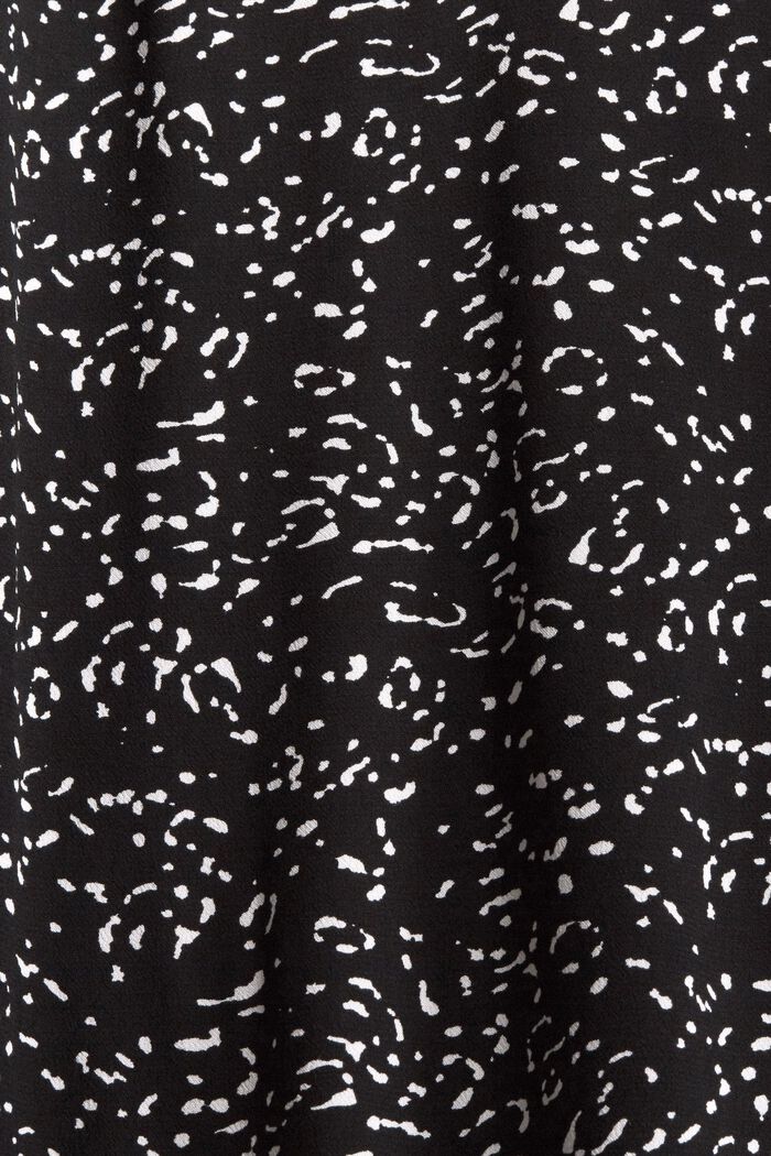 Print blouse with LENZING™ ECOVERO™, BLACK, detail image number 4